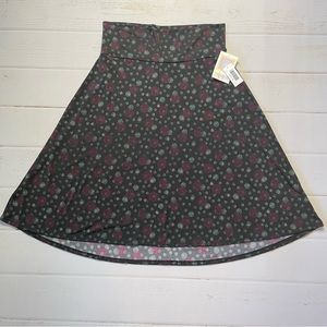 NWT - Lularoe - Women’s Black & Purple Azure Skirt